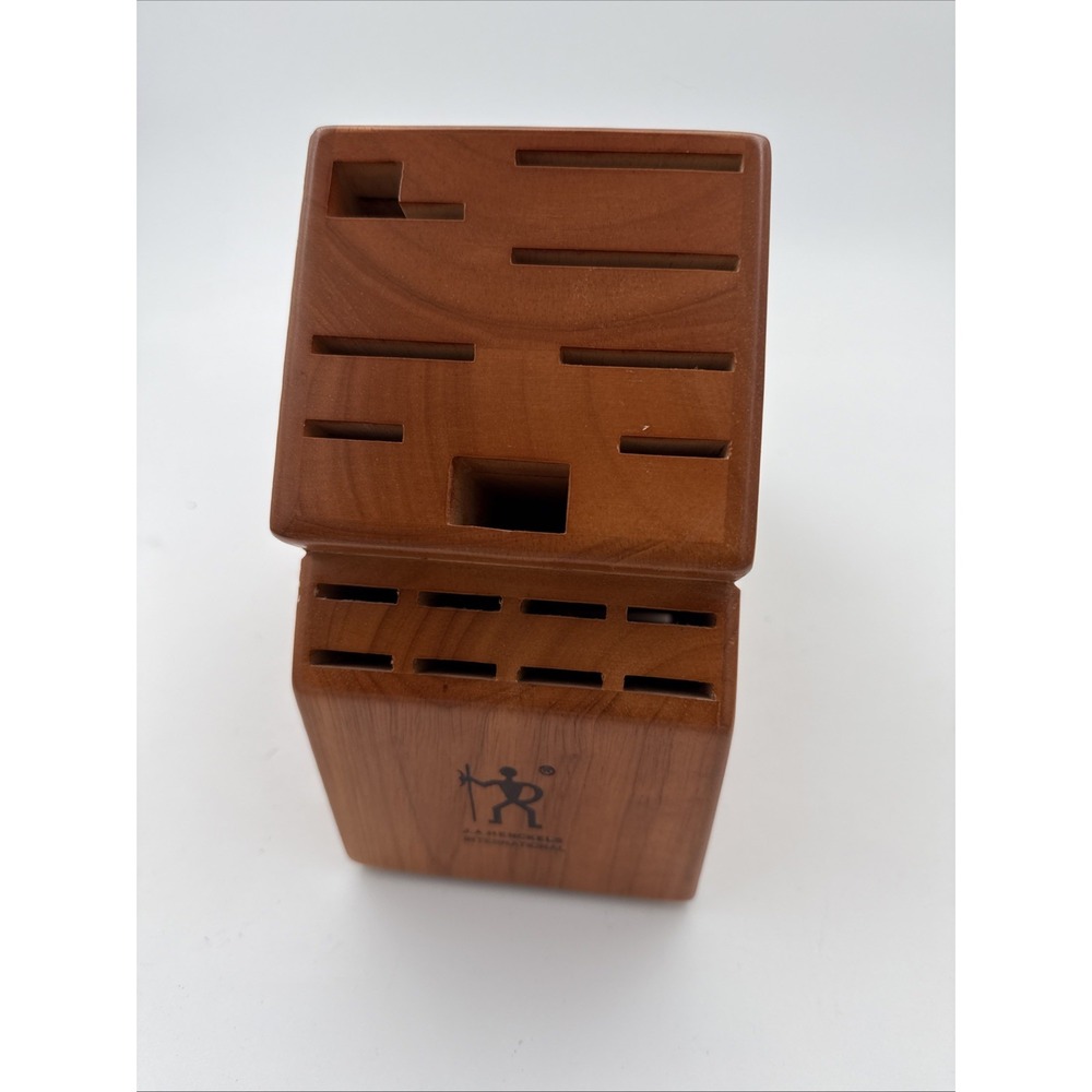 Zwilling J.A. Henckels 16 Slot Hardwood Wooden Knife Block